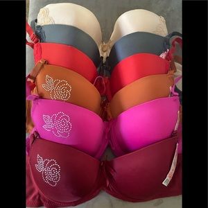 Lot of 6 sexy intimate high quality bras sz 36B